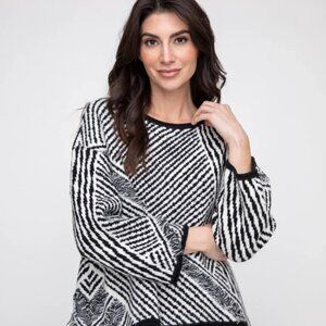 Liv by Habitat Striped Fringe Swing Pullover Size M